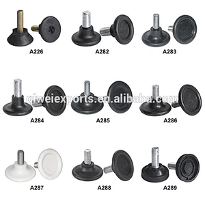 Shockproof funnel shape kitchen cabinet adjustable glide feets