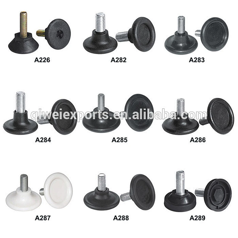 Shockproof funnel shape kitchen cabinet adjustable glide feets