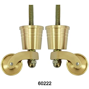Brass caster wheel for high class furniture, metal chair caster