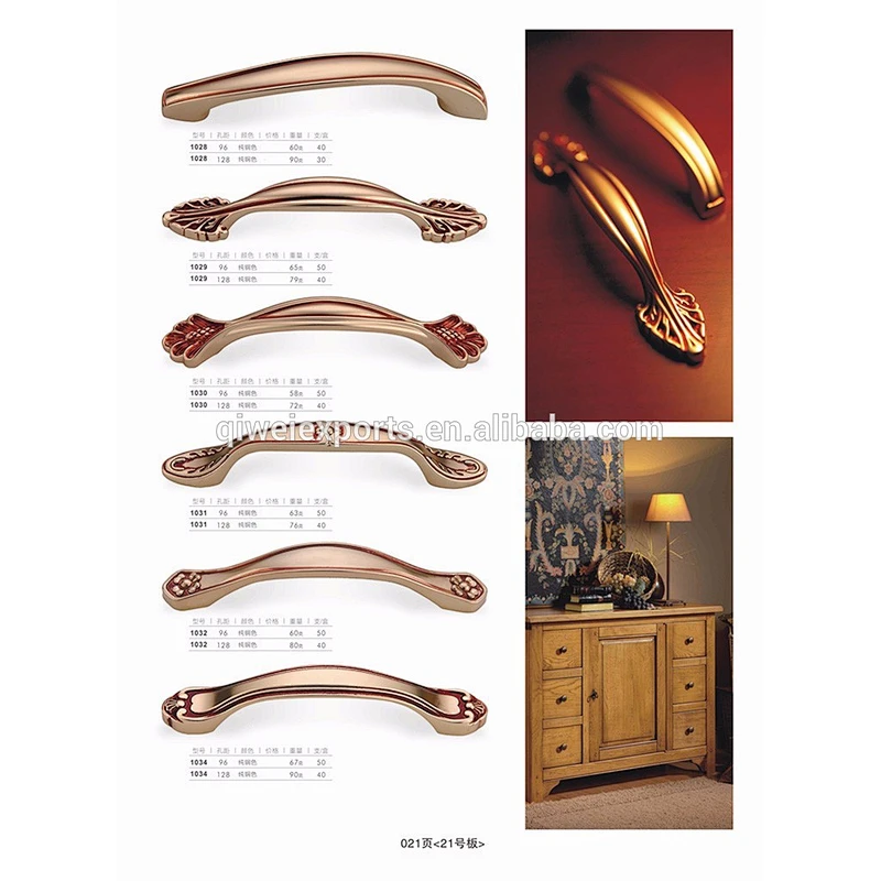 Fancy kitchen copper cabinet door handles For Wood Furniture