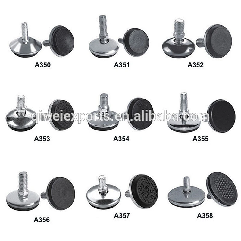 Antiskid adjustable plastic leveling feet With Machinery Nut