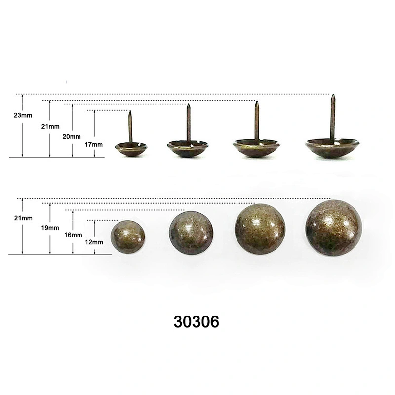Decorative dome head sofa nails 30306