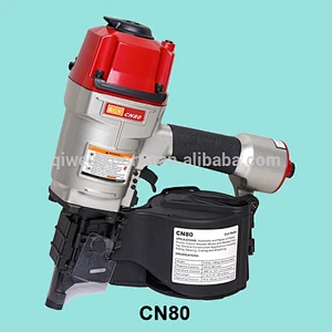 CN80 Big Load Capacity Pneumatic Nail Gun for Coil Nails Length 50-83mm