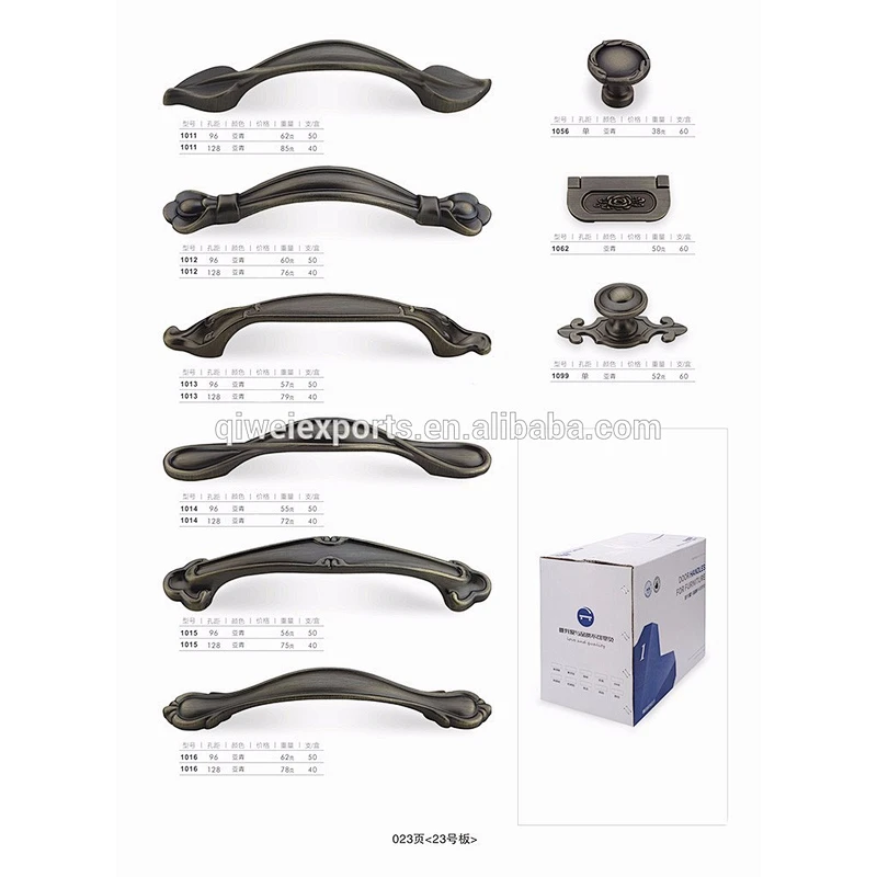 Classical curved door handles made in china for furniture hardwares