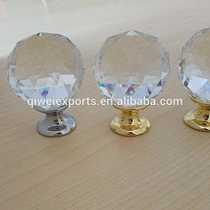 30mm Glass Knobs Crystal Cabinet Handle Door Knob 36167