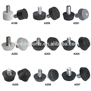 Non-slip Round Plastic Furniture Support Adjustable Feet