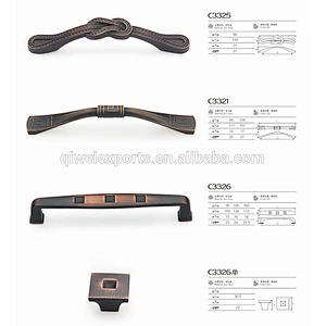 Zinc alloy Antique Metal Recessed Flush Cabinet Handle and knob