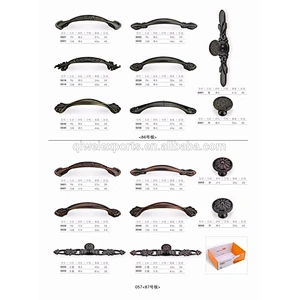 Wooden bookcase drawer pulls and door window handle