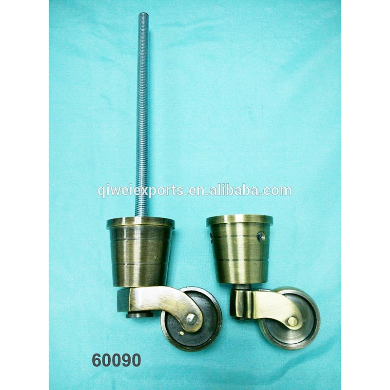 M8 adjustable furniture caster with long screw for luggage wheel