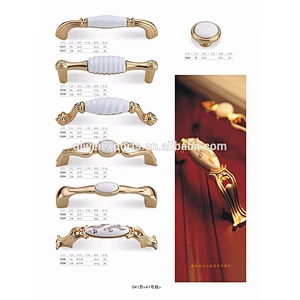 Luxurious European pottery furniture cabinet handles Lid stay support