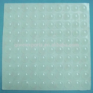Self adhesive rubber bumpers silicone rubber pads for furniture