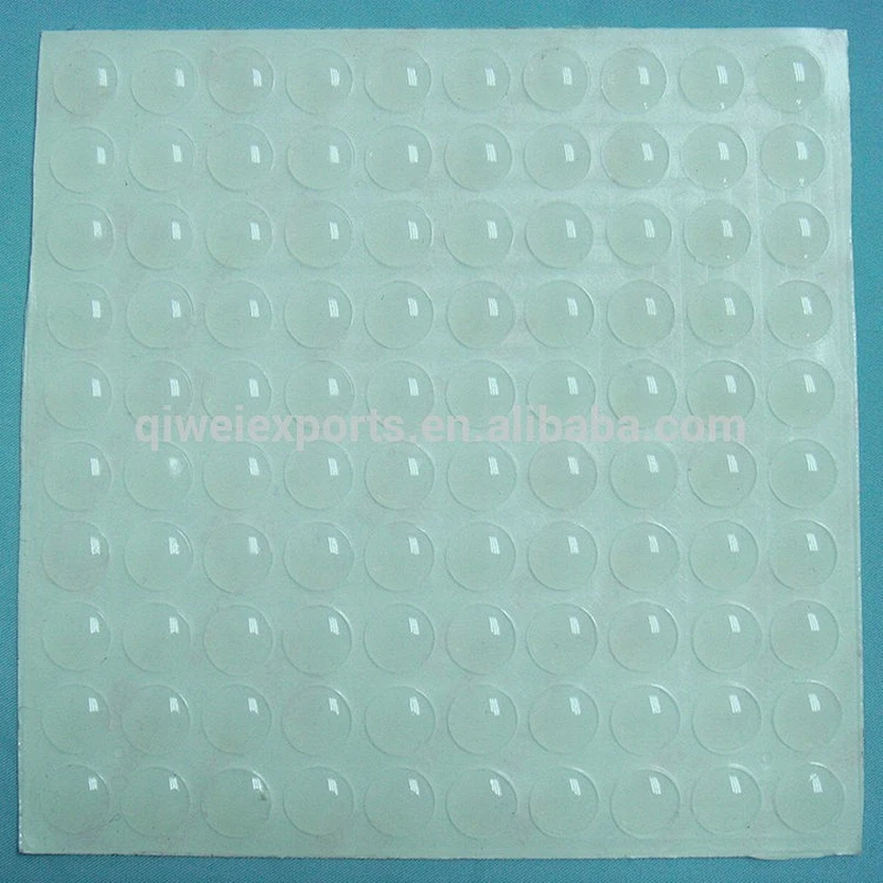 Self adhesive rubber bumpers silicone rubber pads for furniture