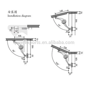 cabinet door support flap arbitrary stay hinge