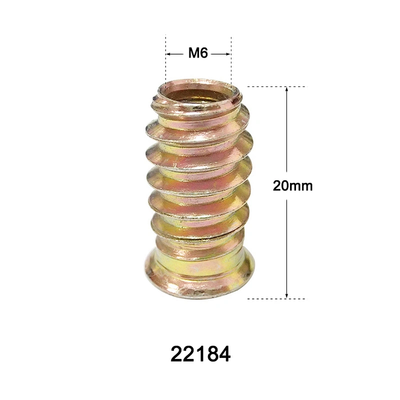 Iron insert nuts in stock 22184
