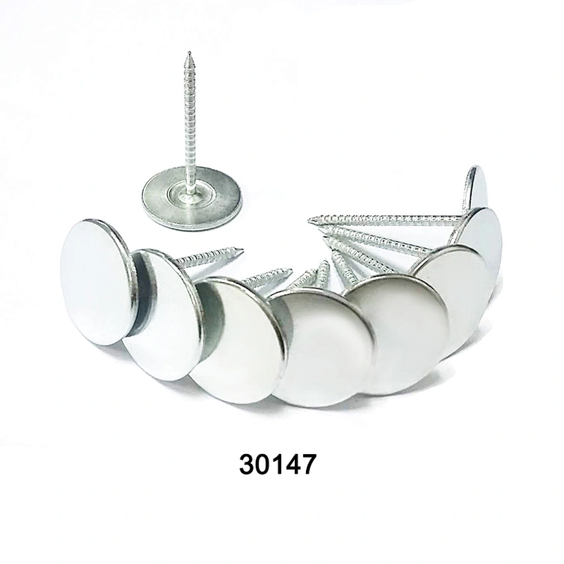 Flat head solid iron sofa nail 30147