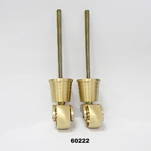 Brass caster wheel for high class furniture, metal chair caster