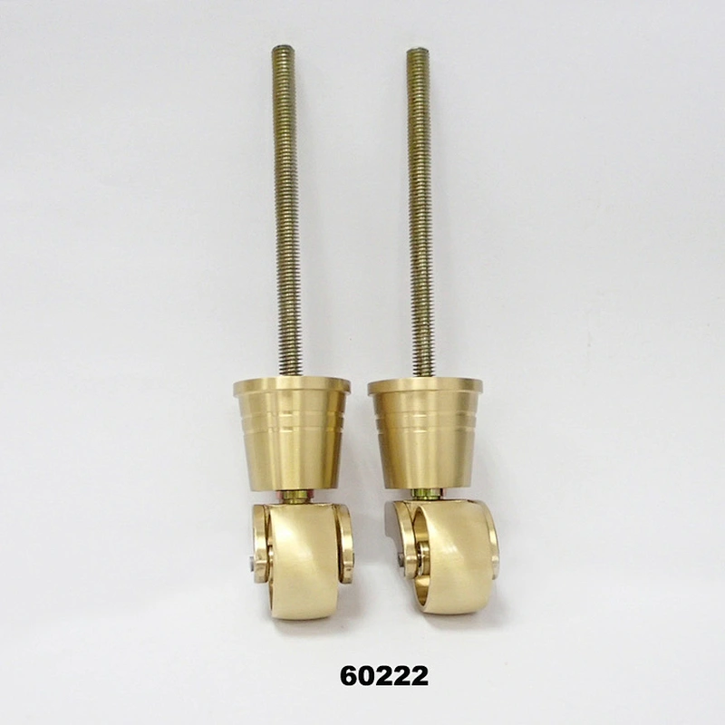Brass caster wheel for high class furniture, metal chair caster