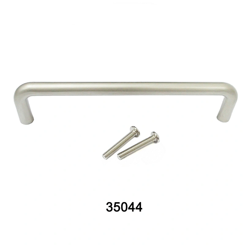 Matte Nickle 128mm Zinc Alloy Cabinet Handle with screw bolt