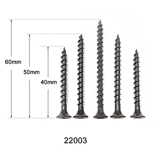 wholesale 40mm length self-tapping black screws