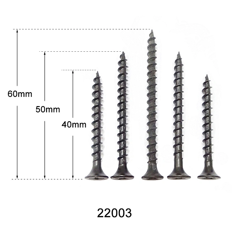 wholesale 40mm length self-tapping black screws