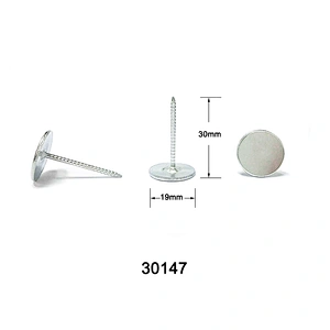 Flat head solid iron sofa nail 30147