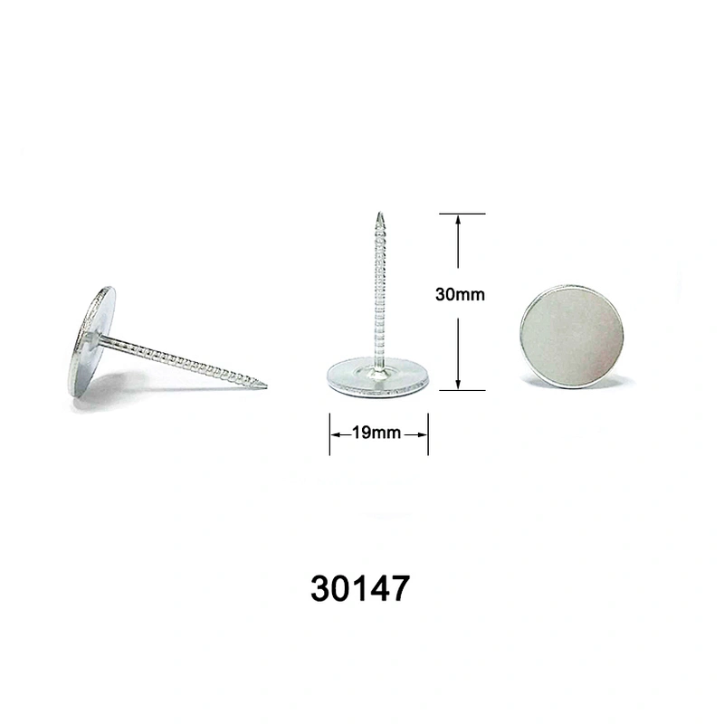 Flat head solid iron sofa nail 30147