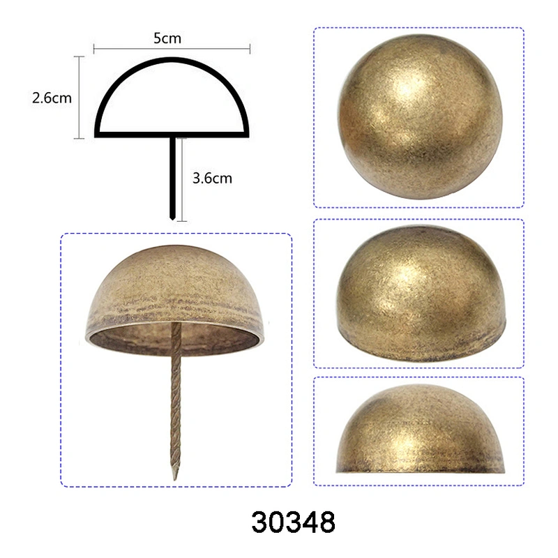 50MM Vintage Brass Nails for Door Decoration (30348)