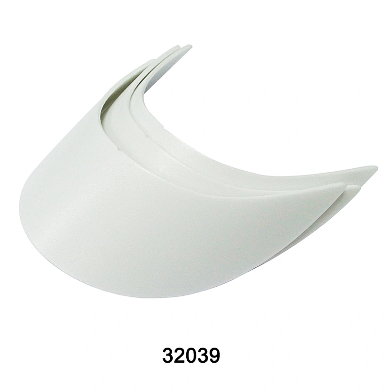 Customized White PE Hat Peaks Cap Visor Peak accessories