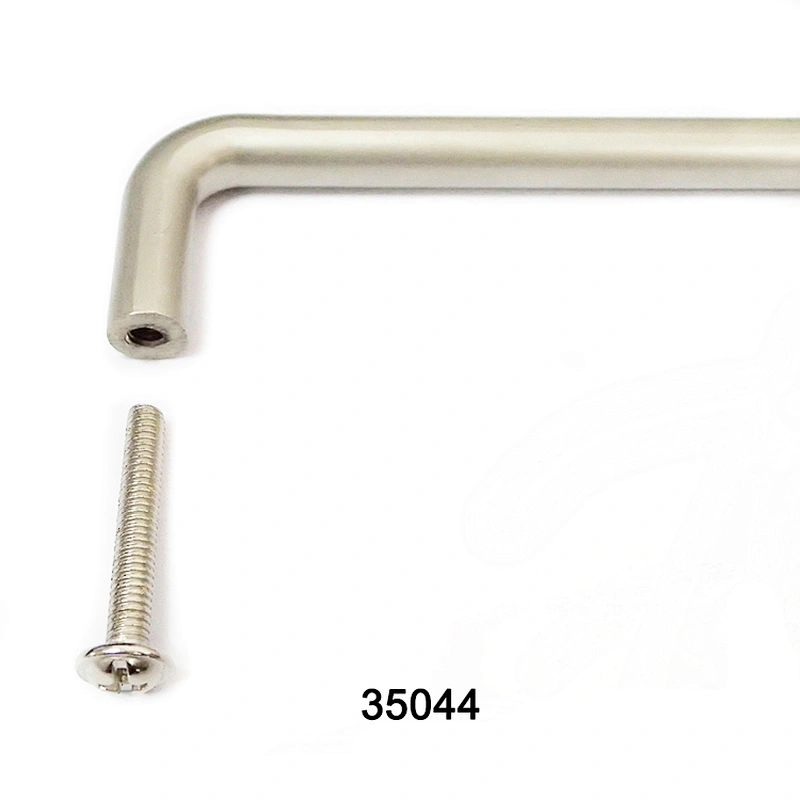 Matte Nickle 128mm Zinc Alloy Cabinet Handle with screw bolt