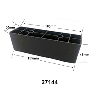 Rectangle furniture leg protectors plastic office chair legs