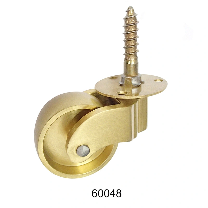Furniture screw type Brass Caster Wheel for suitcase 60048