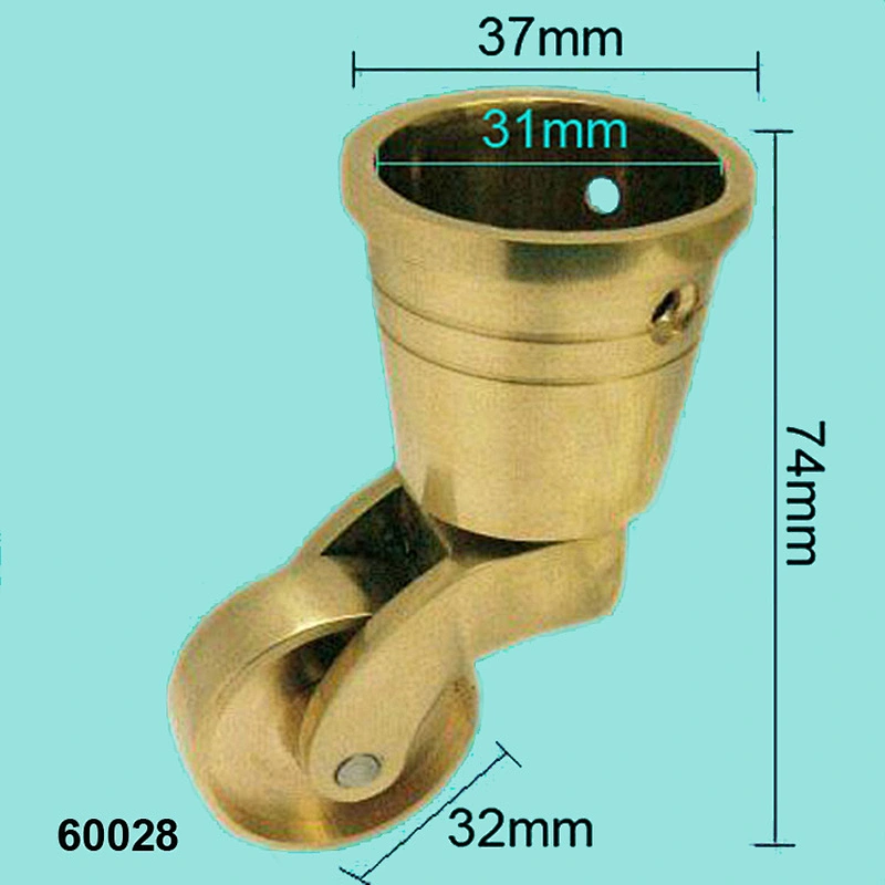 Caster Wheel Manufacturer Brass Furniture Vintage Casters 60028