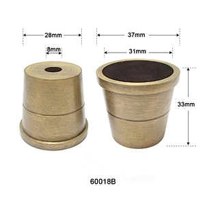 Brass furniture legs cups for antique kitchen cabinets