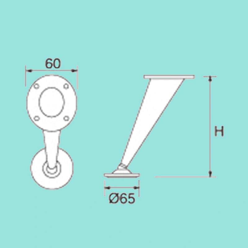 Variety models and specifications H110mm metal furniture feet