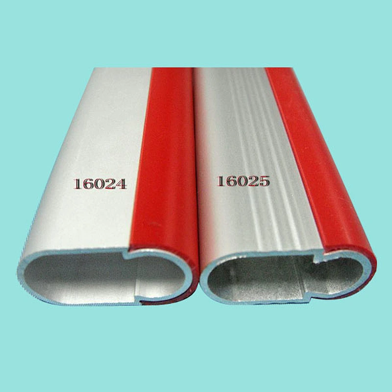 Colorful Aluminum oval tube for wardrobe