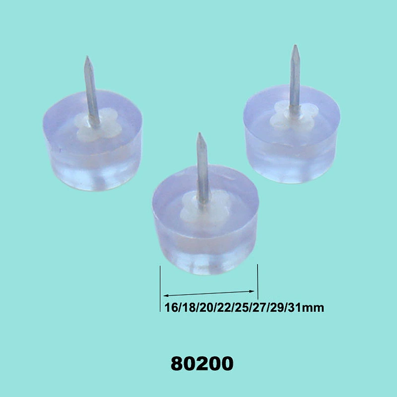 PVC tack glides,chair leg plastic glides