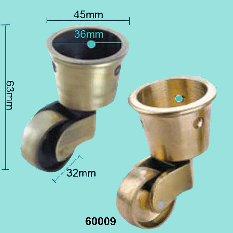 Brass Round Castor