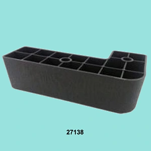 L Shape Plastic Legs with simulated wooden grain finished