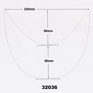 220mm wide plastic baseball visor insert for adults cap