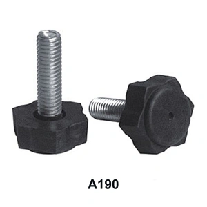 Adjustable plastic furniture glide and leveling feet glides