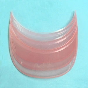 Transparent PU material plastic insert brim sun visor for hats