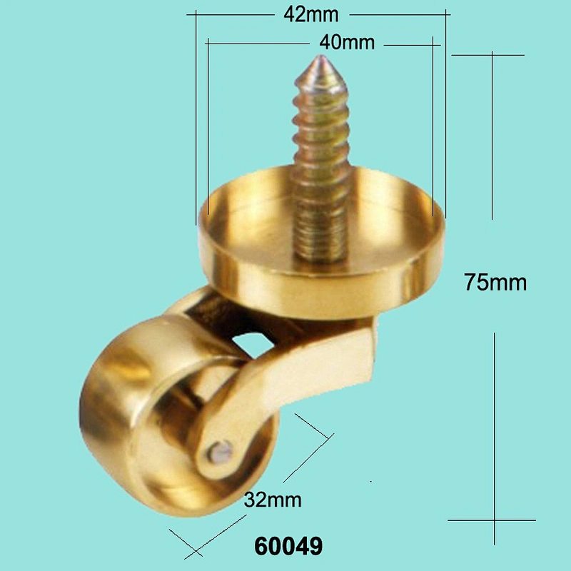 Brass Round Caster