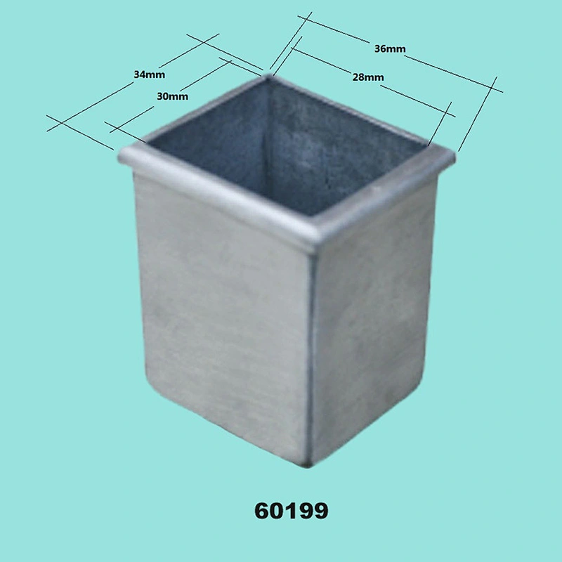 High quality Waterproof square brass furniture caster cups