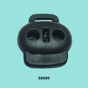 Factory supply plastic cord stopper with metal spring