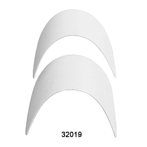 Customized White PE Hat Peaks Cap Parts Visor Peaks