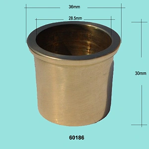 Round furniture wheel brass caster cups made in China