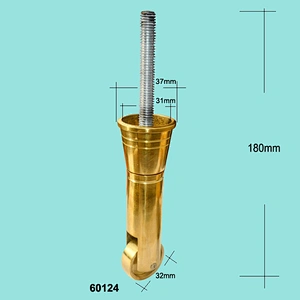 High quality brass round chair caster with long screw