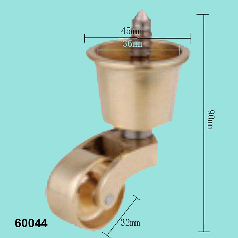 brass wheel, caster wheel in furniture, brass caster wheel 60044