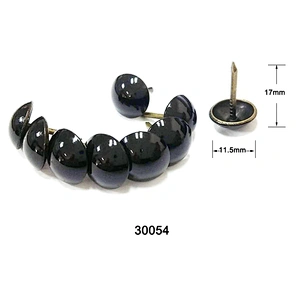 Gross black dome nail head for furniture 30054