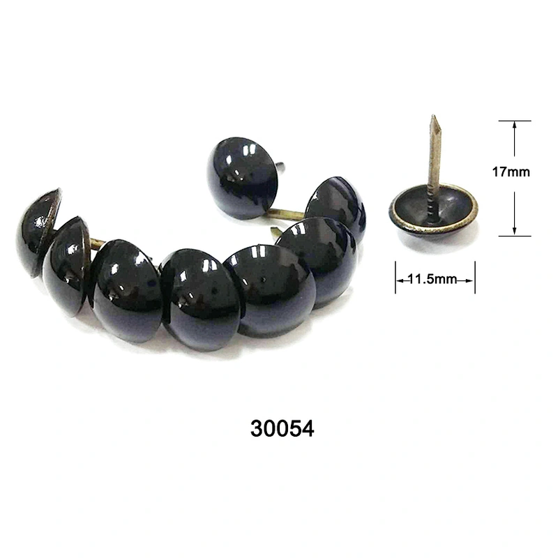 Gross black dome nail head for furniture 30054